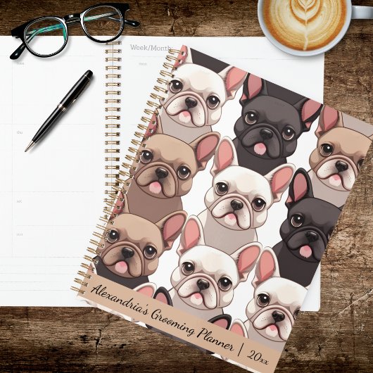 Schattige Franse Bulldog Planner
