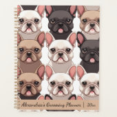 Schattige Franse Bulldog Planner (Voorkant)