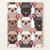 Schattige Franse Bulldog Planner (Achterkant)