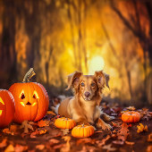 Schattige Franse Bulldog Puppies Halloween Poster