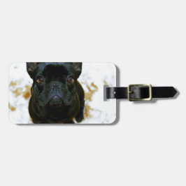 Schattige Franse Bulldog Puppy! Bagagelabel