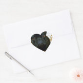 Schattige Franse Bulldog Puppy! Hart Sticker (Envelop)