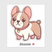 Schattige Franse Bulldog  Sticker (Vel)
