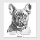 Schattige Franse Bulldog Sticker (Vel)