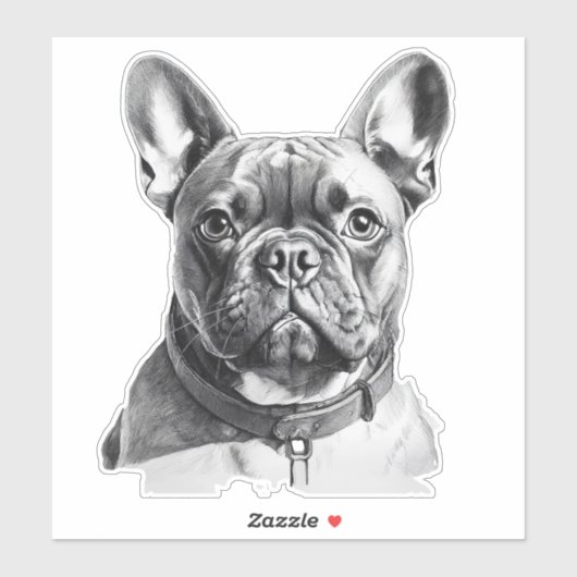 Schattige Franse Bulldog Sticker (Vel)