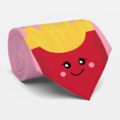 schattige franse frj met roze achtergrond stropdas (Opgerold)