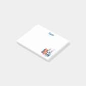 schattige Franse hond, gekleed dier, grappige verj Post-it® Notes (Schuin)