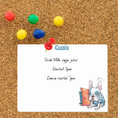 schattige Franse hond, gekleed dier, grappige verj Post-it® Notes