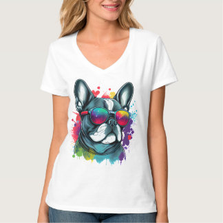 Schattige Franse hond T-shirt