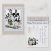 Schattige  Franse Mode Dolls Visitekaartje (Voorkant / Achterkant)