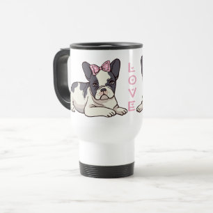 Schattige Franse Puppy Hond Liefhebber Cadeau Fran Reisbeker
