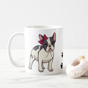 Schattige Franse Puppy Hond Liefhebber Franse Bull Koffiemok