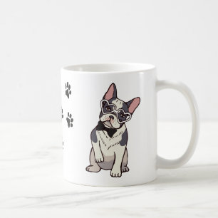 Schattige Franse Puppy Hond Liefhebber Franse Bull Koffiemok