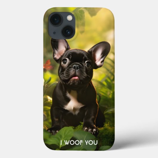 🐶💗Schattige Franse puppy in een jungle Case-Mate iPhone Case (Achterkant)
