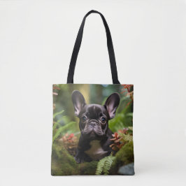 🐶💛Schattige Franse puppy in een jungle Tote Bag