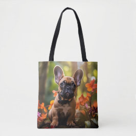 🐶💗Schattige Franse puppy in een jungle Tote Bag