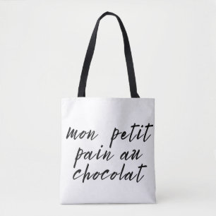 Schattige Franse term van genegenheid Tote Bag
