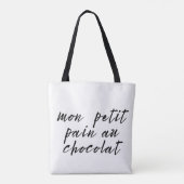 Schattige Franse term van genegenheid Tote Bag (Achterkant)