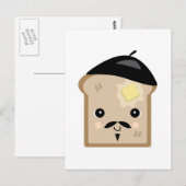 schattige franse toast briefkaart (Voorkant / Achterkant)
