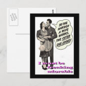 "Schattige Freakin " Briefkaart (Voorkant / Achterkant)