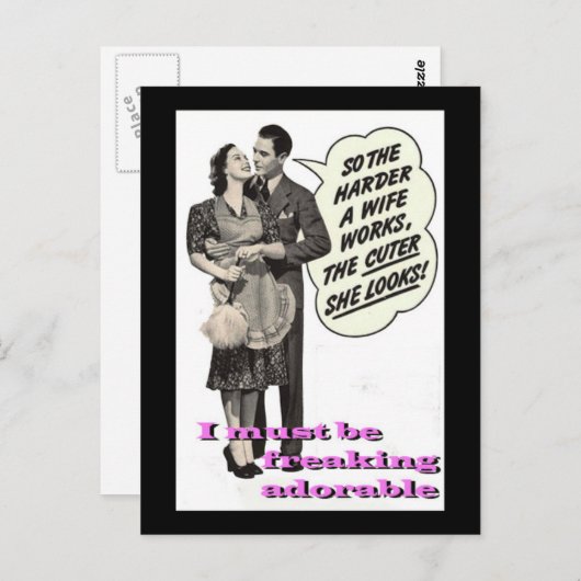 "Schattige Freakin " Briefkaart (Voorkant / Achterkant)