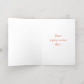 Schattige Frenchie Gefeliciteerd Folie Wenskaart (Binnenlaag)