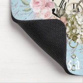 Schattige frenchy  kunstwerk Ephemera Floral Muismat (Hoek)