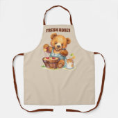 Schattige Fresh Honey beer voeg tekstverkopers toe Schort (Voorkant)