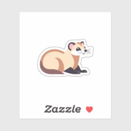 Schattige fret sticker