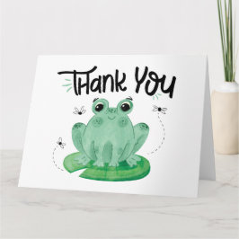 Schattige Frog bedankje Bedankkaart