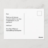 Schattige Frog Custom Congrats Kleuterschool Afstu Briefkaart (Achterkant)