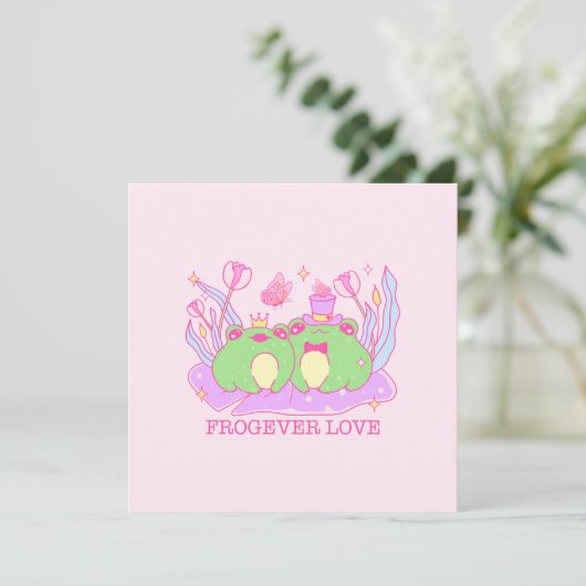 Schattige Frog - Froever Love (Staand voorkant)