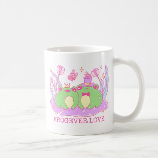Schattige Frog - Froever Love Koffiemok (Rechts)