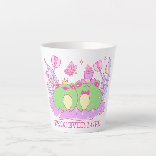 Schattige Frog - Froever Love Latte Mok (Voorkant)