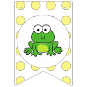 Schattige Frog Happy Birthday Banner (Eerste vlag)