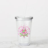 Schattige Frog - Ik ben helemaal verliefd op je Acryl Drinkbeker (Achterkant)