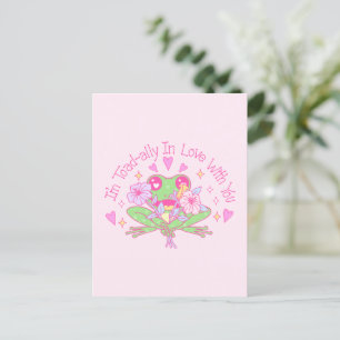 Schattige Frog - Ik ben helemaal verliefd op je Briefkaart