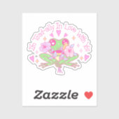 Schattige Frog - Ik ben helemaal verliefd op je Sticker (Vel)