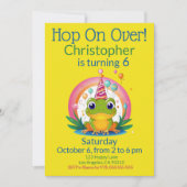 Schattige Frog Kids Verjaardag Kaart (Voorkant)