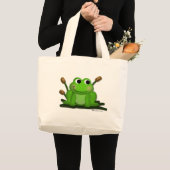 Schattige Froggy Canvas tas (Voorkant (product))