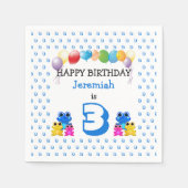 Schattige Frogs  Boys Party Servet (Voorkant)