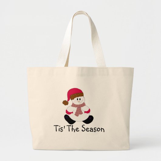 Schattige Frosty Grote Tote Bag (Voorkant)