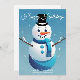 Schattige Frosty The Snowman Holiday Kaart