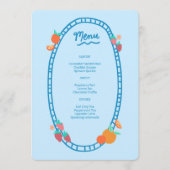 Schattige Fruit CUSTOM Bruids Baby shower Trouwfee Menu (Voorkant)