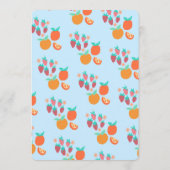 Schattige Fruit CUSTOM Bruids Baby shower Trouwfee Menu (Achterkant)