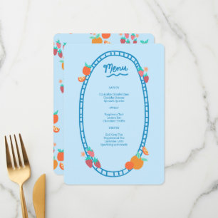 Schattige Fruit CUSTOM Bruids Baby shower Trouwfee Menu