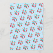 Schattige Fruit CUSTOM Bruids Baby shower Trouwfee Menu (Achterkant)