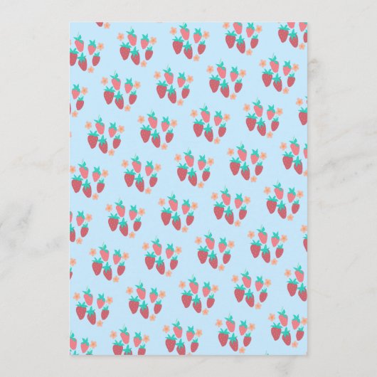 Schattige Fruit CUSTOM Bruids Baby shower Trouwfee Menu (Achterkant)