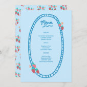 Schattige Fruit CUSTOM Bruids Baby shower Trouwfee Menu (Voorkant / Achterkant)