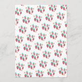 Schattige Fruit CUSTOM Bruids Baby shower Trouwfee Menu (Achterkant)
